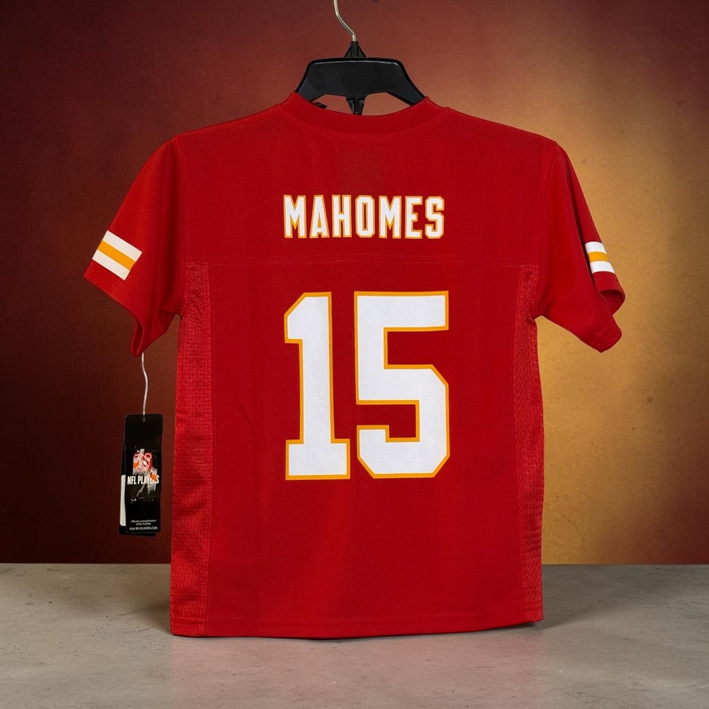 NFL Youth Patrick Mahomes 15 Kansas City Chiefs Jersey Red Size L 7 NWT